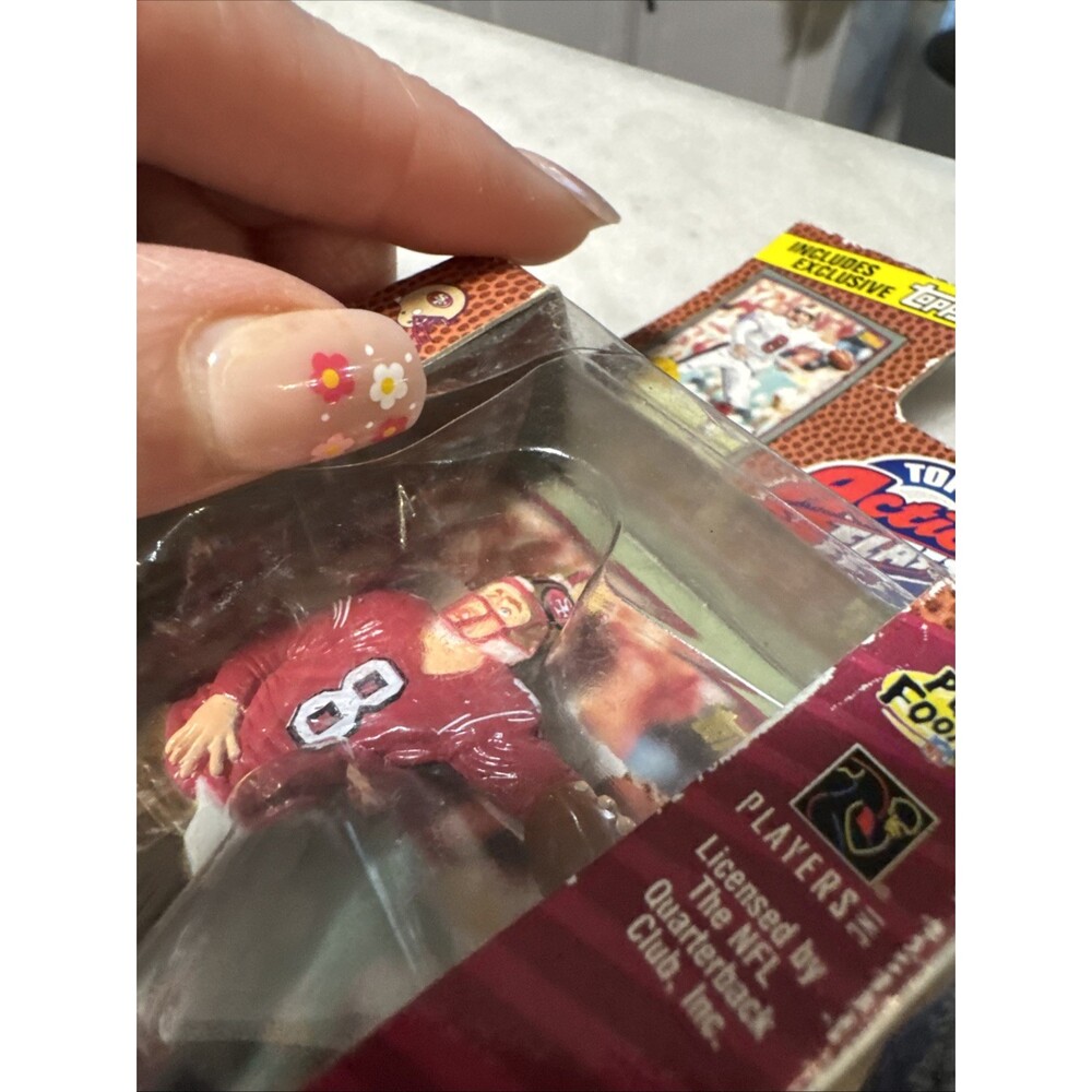 1999 Topps Steve Young Action Flats Figure & Card NEW factory sealed‎ - Picture 3 of 8